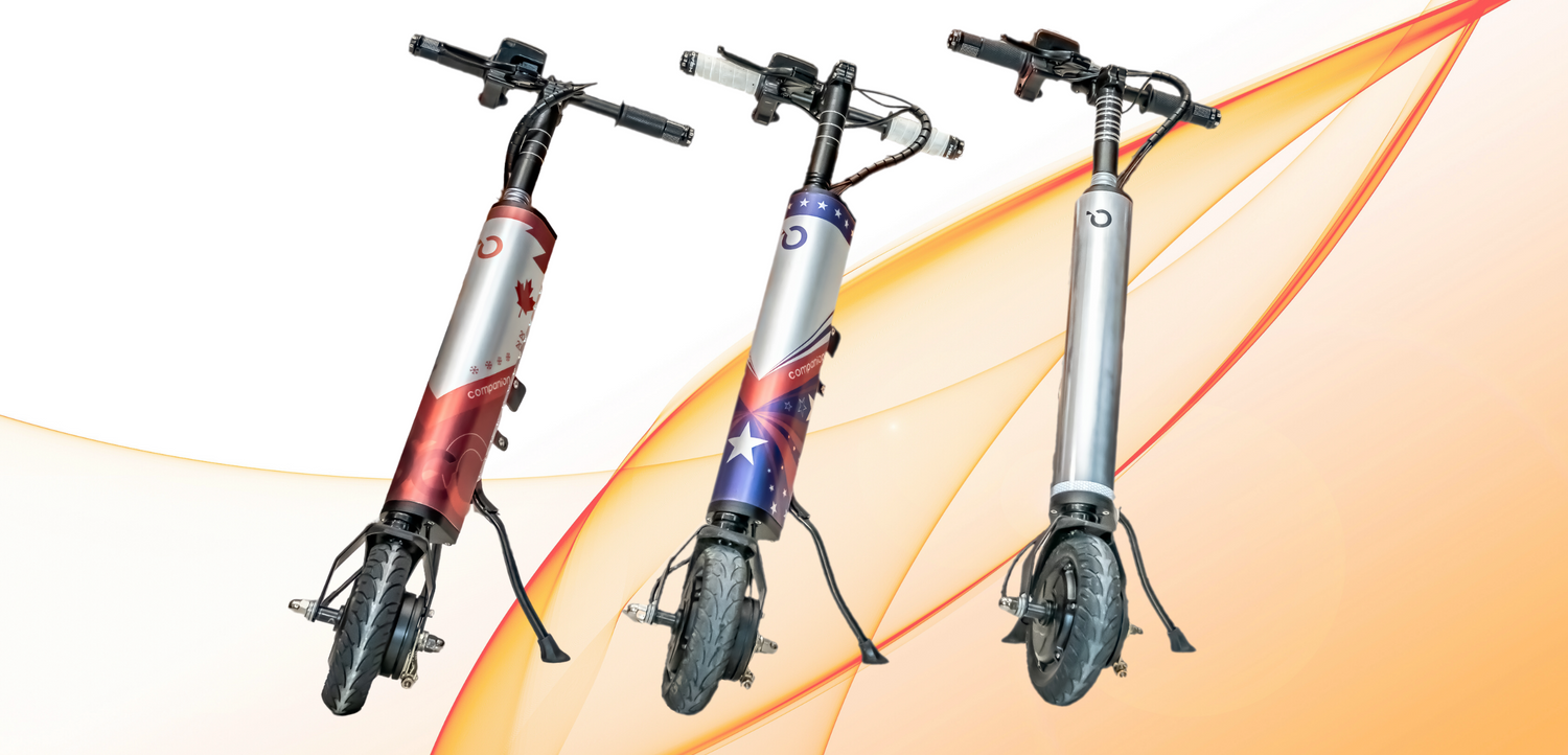 motorized front-wheel attachments for a manual wheelchair